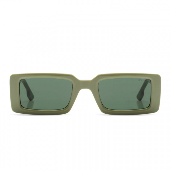 Komono Sunglasses Malick Moss, green lenses, front